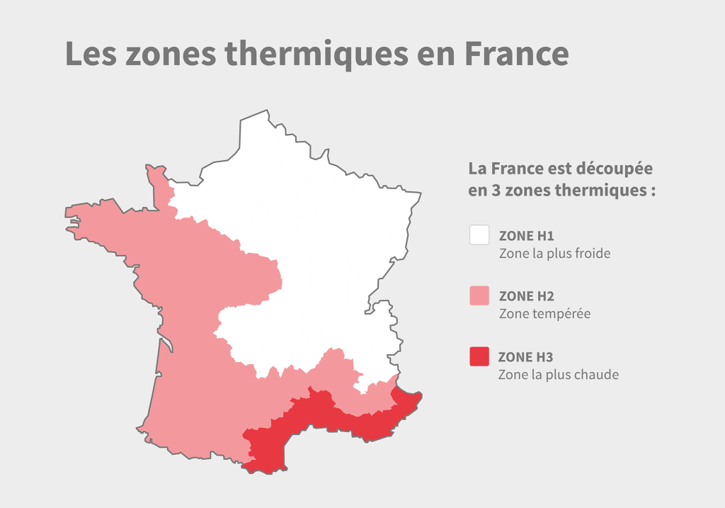 Copropriétés et aides à la rénovation énergétique : carte des zones thermiques en France